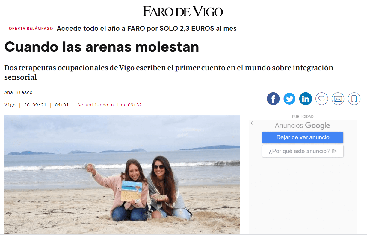 Entrevista Arenitas en la piel